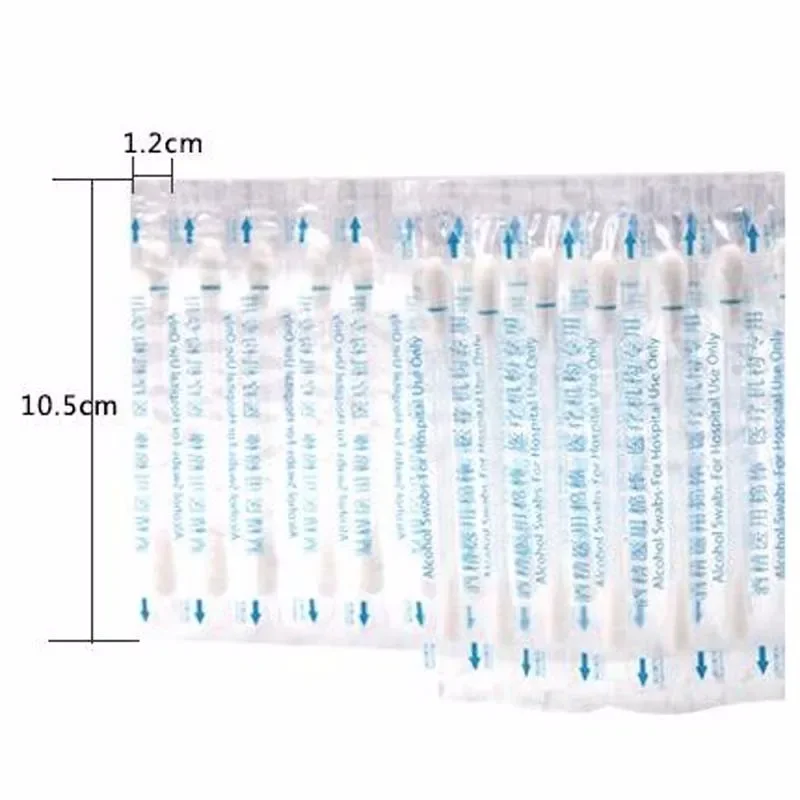 30Pcs/Lot Medical Disposable Disinfectant Swabs, Alcohol & Iodine Cotton Sticks for Emergency First Aid