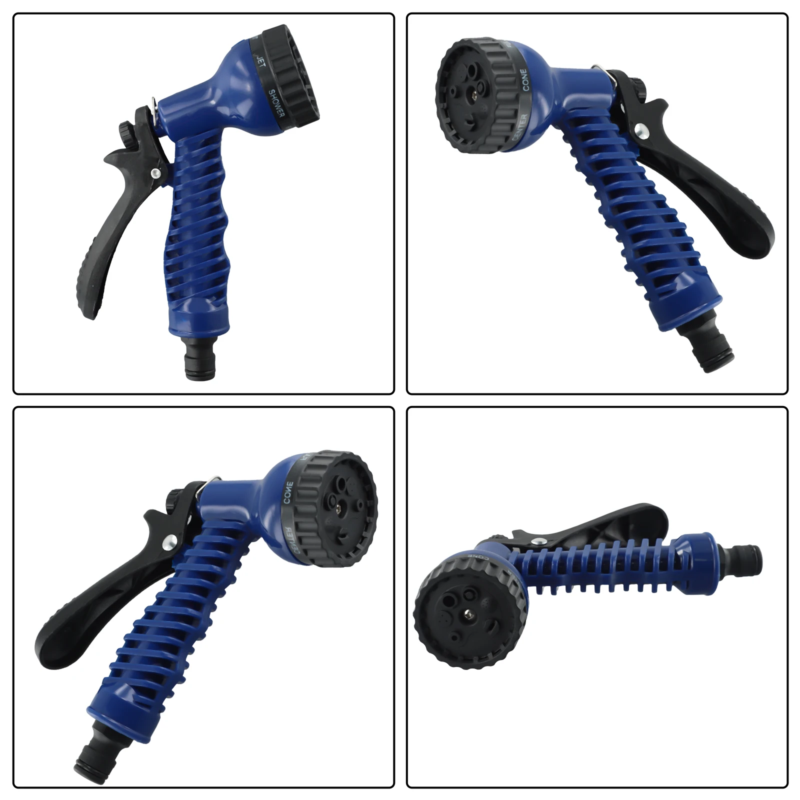 High Pressure Sprayer Plastic Garden Hose Spray Nozzle With 7-Function Sprays Garden Irrigation Water Pipe Sprinkler Head