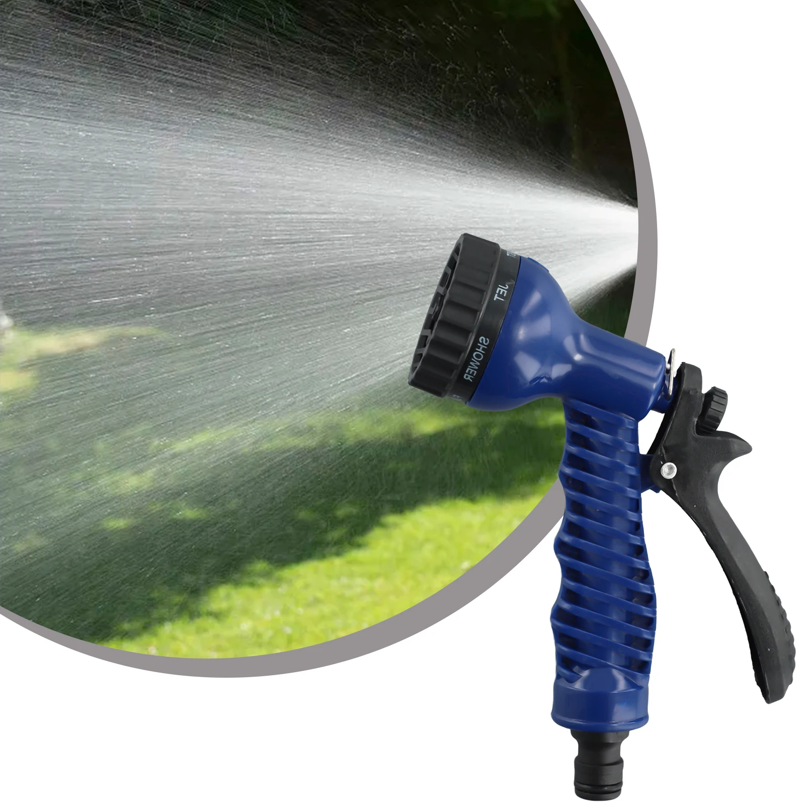 High Pressure Sprayer Plastic Garden Hose Spray Nozzle With 7-Function Sprays Garden Irrigation Water Pipe Sprinkler Head