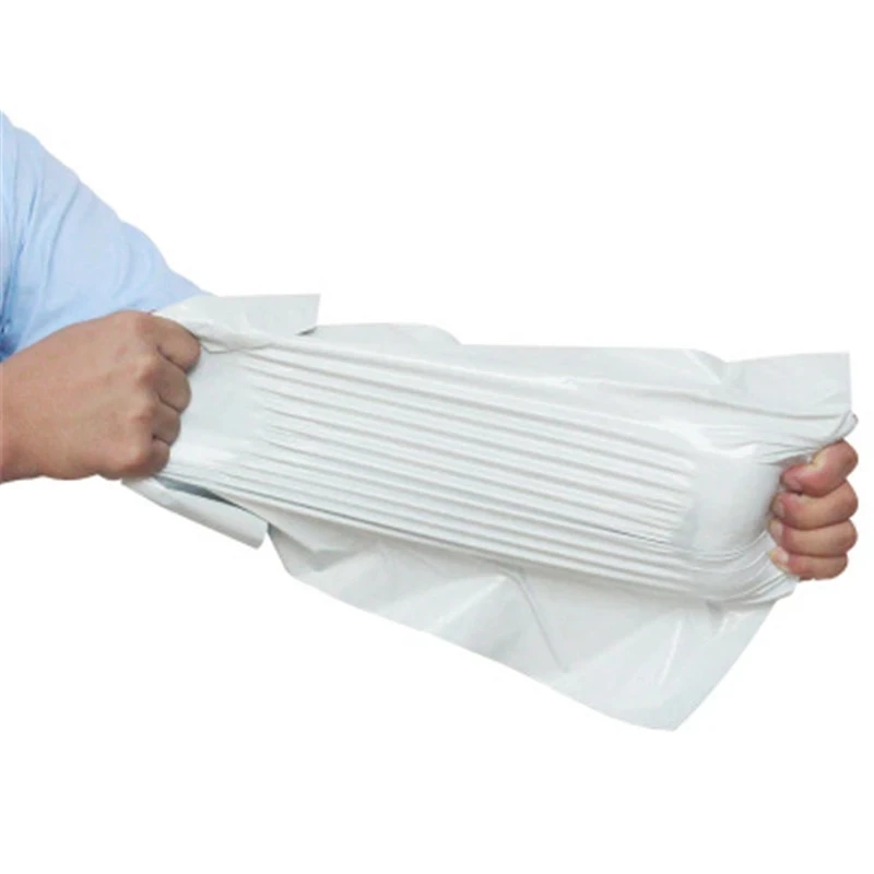 20/50Pcs Shipping Bags Opaque PE Plastic Express Envelope Storage White Color Mailing Bags Self Adhesive Seal Courier Bag