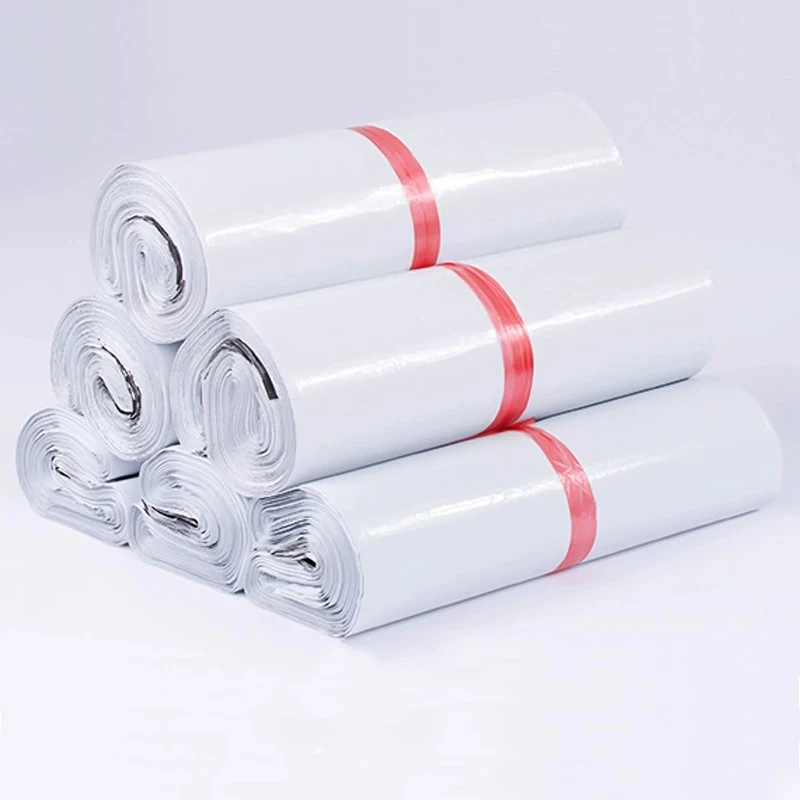 20/50Pcs Shipping Bags Opaque PE Plastic Express Envelope Storage White Color Mailing Bags Self Adhesive Seal Courier Bag