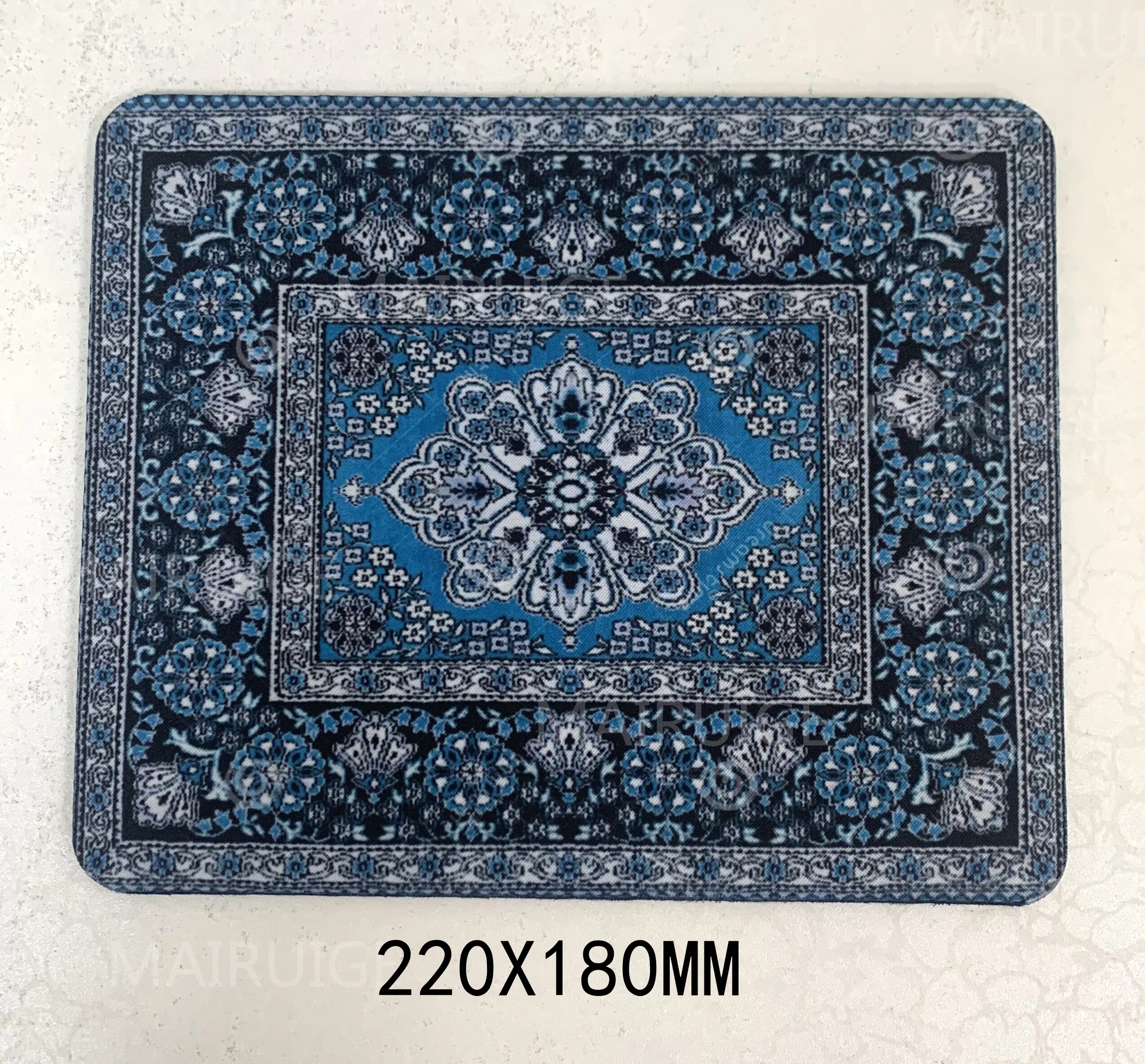 Persian Carpet Mouse Mat Computer Small Mouse Pad Flower Office Rubber Mat 22x18cm Non-slip Mat Table Pads Desk Mats Mini Rug