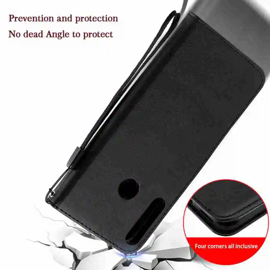 Leather Flip Wallet Case For Huawei P20 P30 Lite Honor 600/400/200/10 Lite X9b X9c X9d X8b X8c X8d X7b X7c X6b X6c Cover