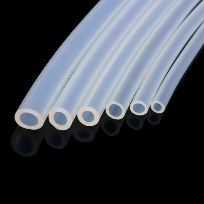 5/10M Food Grade Transparent Silicone Rubber Hose ID 0.5 1 2 3 4 5 6 7 8 9 10 MM OD Flexible Nontoxic Silicone Tube Clear Soft