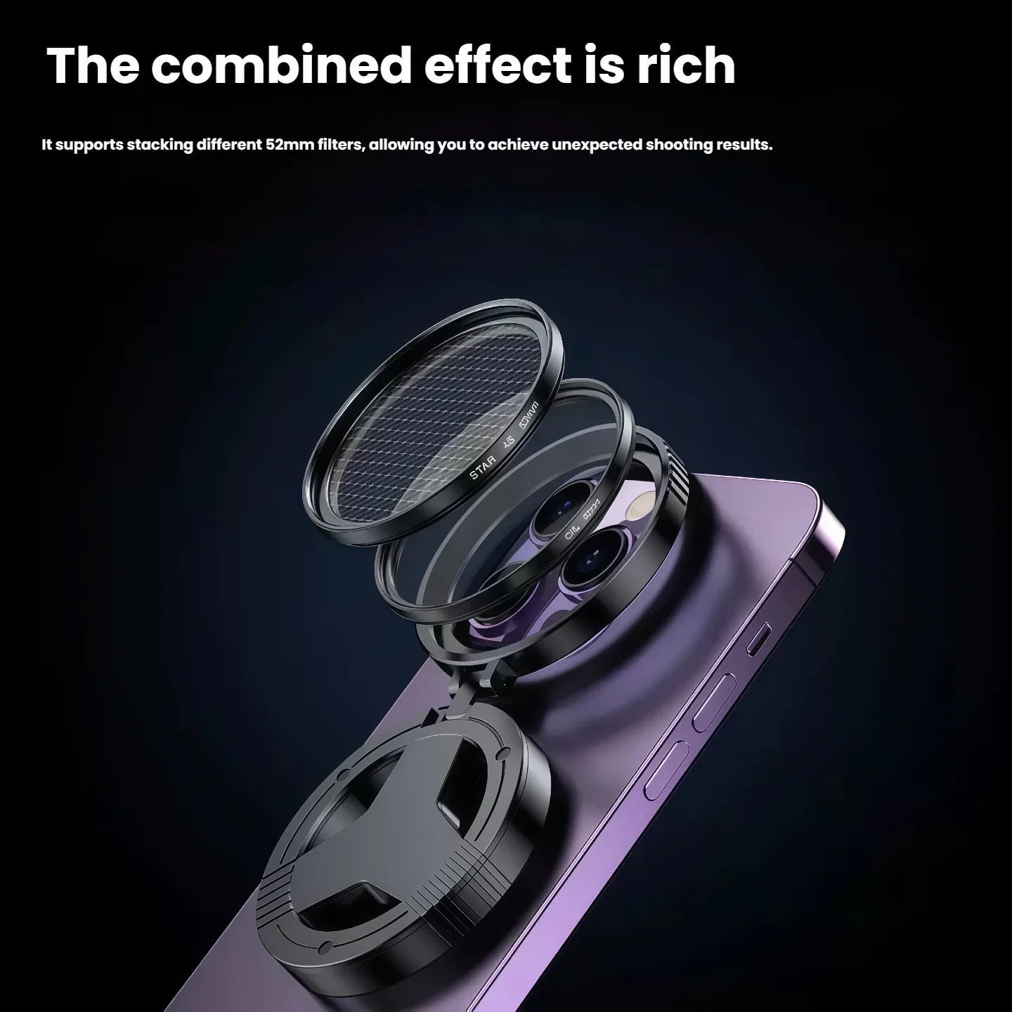 Phone Magnetic CPL Filter Polarizing Lens Anti Glare HD Starry Light Photography