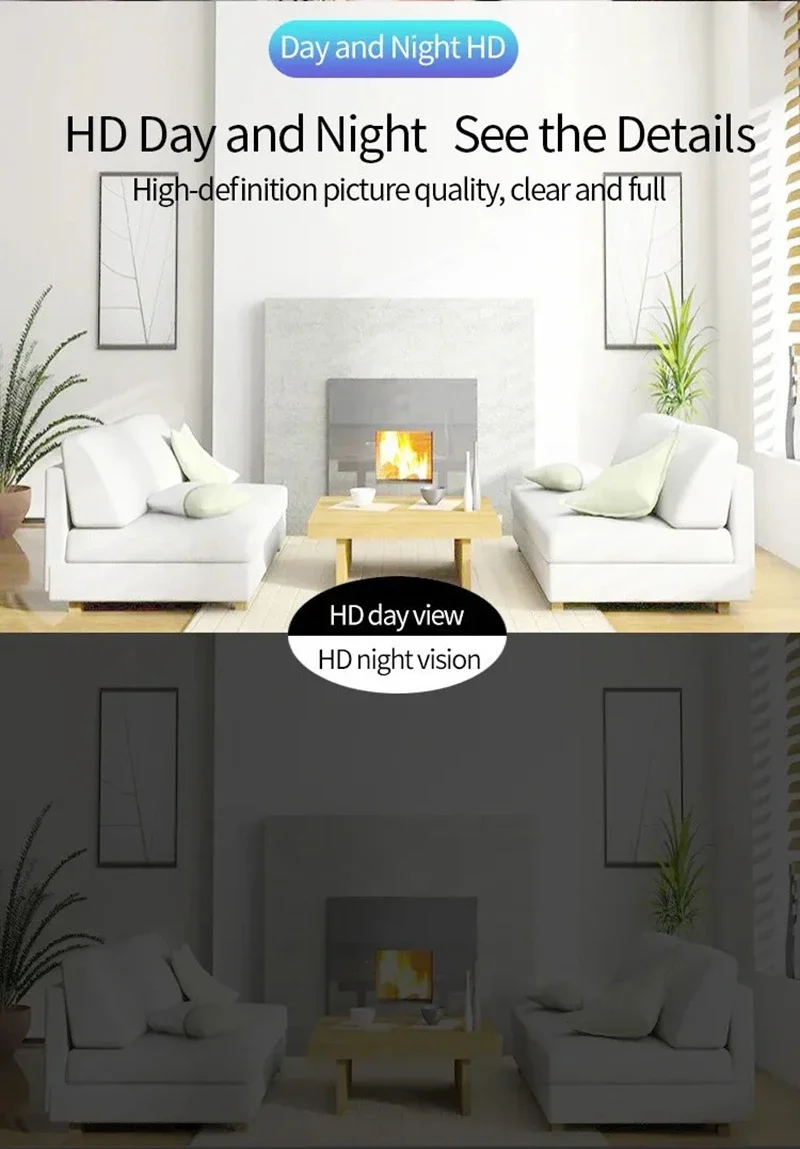 New Mini Camera Smart Home Auto Tracking 1080P Wifi IP Camera Full Night Vision Network Wireless CCTV Video Baby Security Camera
