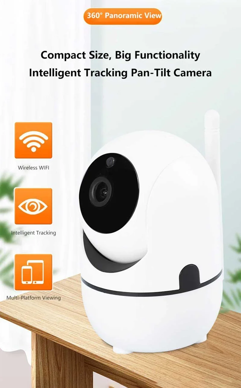 New Mini Camera Smart Home Auto Tracking 1080P Wifi IP Camera Full Night Vision Network Wireless CCTV Video Baby Security Camera
