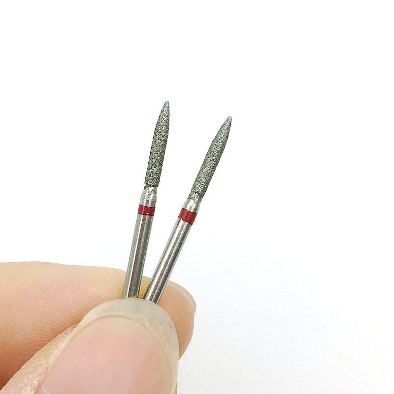 10pcs Fine Dental Diamond Burs for High Speed Handpiece Diamond Smoothing Polish Drills Dentistry Crown Preparation 33 Sizes