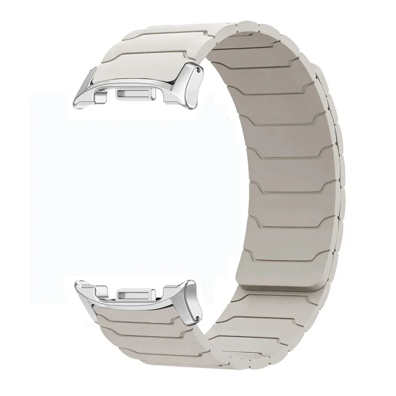 Magnetic Silicone Band for Samsung Galaxy Watch Ultra 2025 47mm Bracelet for Galaxy 8 40mm 44mm/8 Classic 46mm Sports Strap