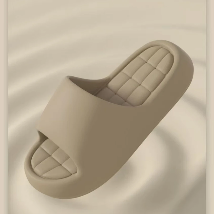 Women's Slippers Cool Summer Soft Sole Fashion Indoor Non Slip Open Toed Breathable House Comfy Men Bedroom Shoes