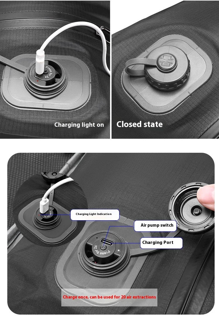 Automatic Vacuum Bag(Air Pump inside) Reusable Storage Bag Folding Outdoor Travel Compression Bag for Suitcases Backpack Luggage