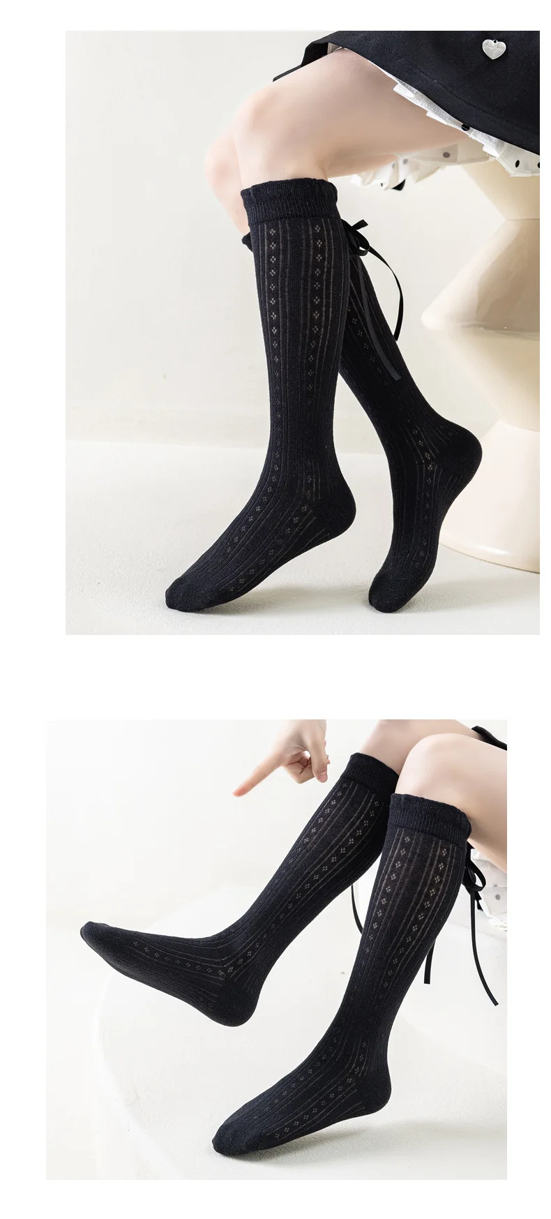 Summer Kids Long Socks For Girls Mesh Thin Children's Calf Sock Solid Soft Fashion Child Knee High Baby Girl New Socks 3-12Years