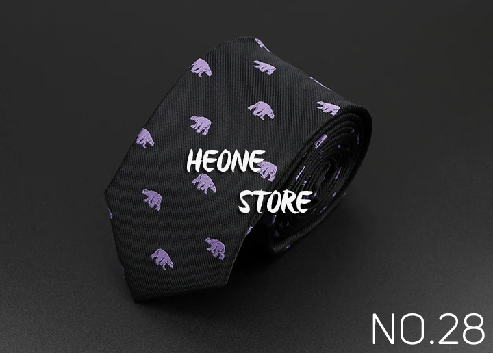 Trendy Design Men's Microfiber Jacquard Necktie Animal Plant Skull Flower Woven Tie Wedding Party Father's Day Birthday Gift
