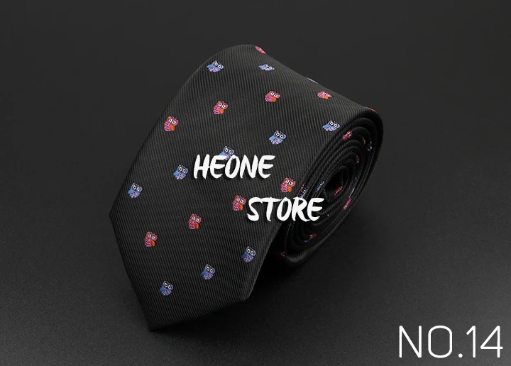 Trendy Design Men's Microfiber Jacquard Necktie Animal Plant Skull Flower Woven Tie Wedding Party Father's Day Birthday Gift
