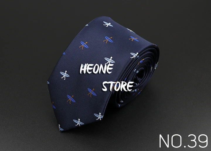 Trendy Design Men's Microfiber Jacquard Necktie Animal Plant Skull Flower Woven Tie Wedding Party Father's Day Birthday Gift