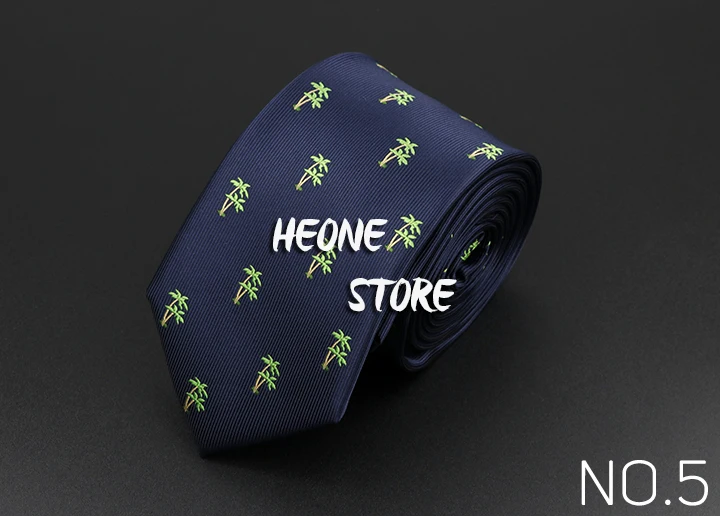 Trendy Design Men's Microfiber Jacquard Necktie Animal Plant Skull Flower Woven Tie Wedding Party Father's Day Birthday Gift