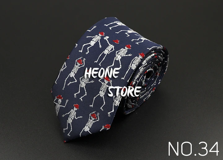 Trendy Design Men's Microfiber Jacquard Necktie Animal Plant Skull Flower Woven Tie Wedding Party Father's Day Birthday Gift