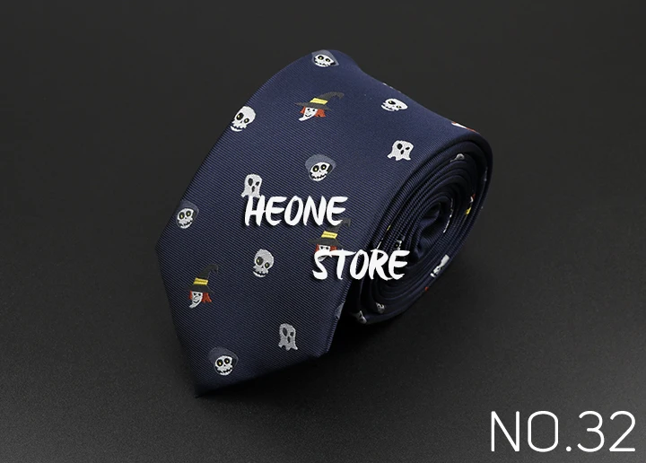 Trendy Design Men's Microfiber Jacquard Necktie Animal Plant Skull Flower Woven Tie Wedding Party Father's Day Birthday Gift