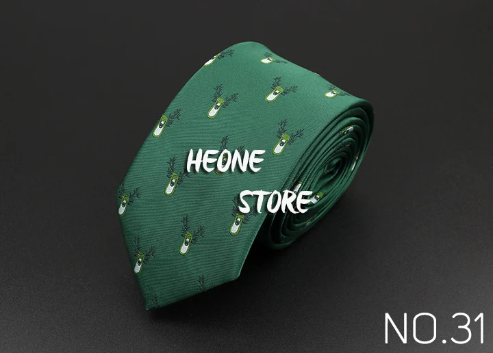 Trendy Design Men's Microfiber Jacquard Necktie Animal Plant Skull Flower Woven Tie Wedding Party Father's Day Birthday Gift