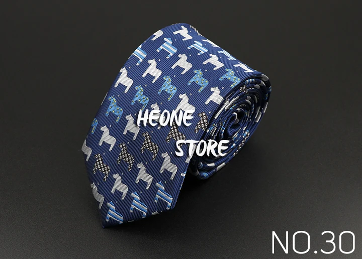Trendy Design Men's Microfiber Jacquard Necktie Animal Plant Skull Flower Woven Tie Wedding Party Father's Day Birthday Gift