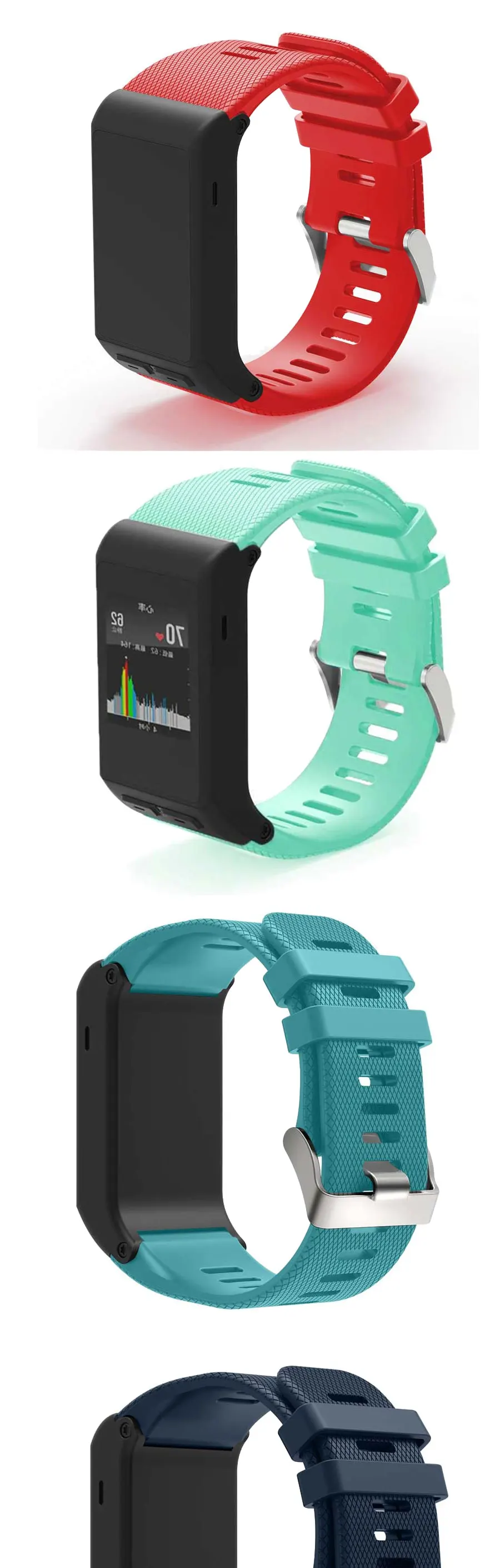 Soft Silicone Watch Strap For Garmin Vivoactive Replacement Wrist Strap with tool Watch Band For Vivoactive HR Bangle Accessory