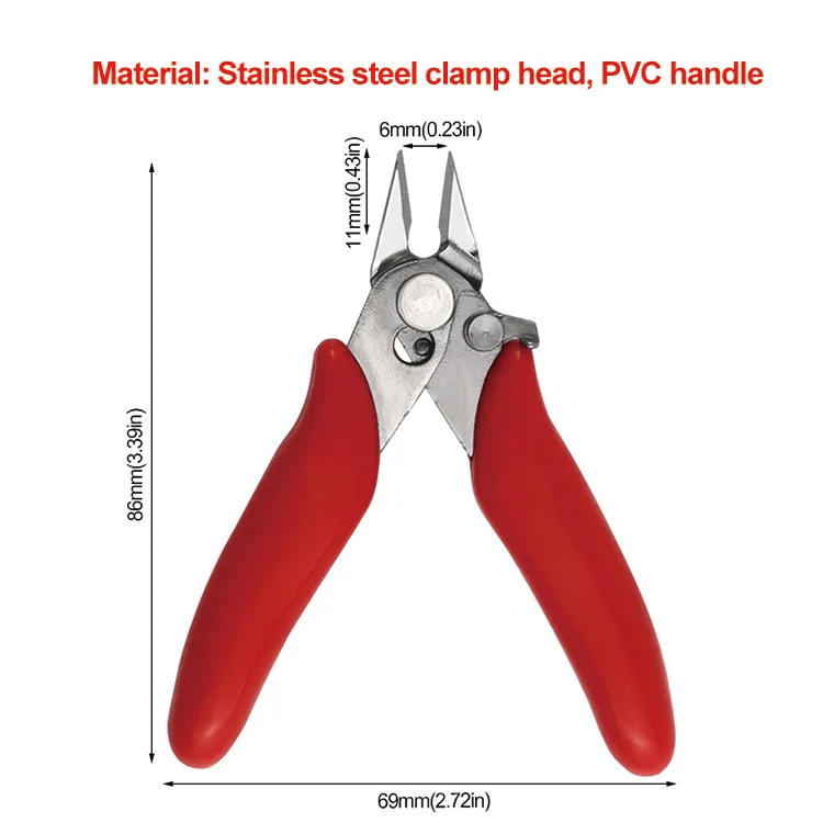 3.5 Inch Diagonal Pliers Tool Wire Cutters Trimming Shears Stainless Steel Wire Cutters Hand Tools