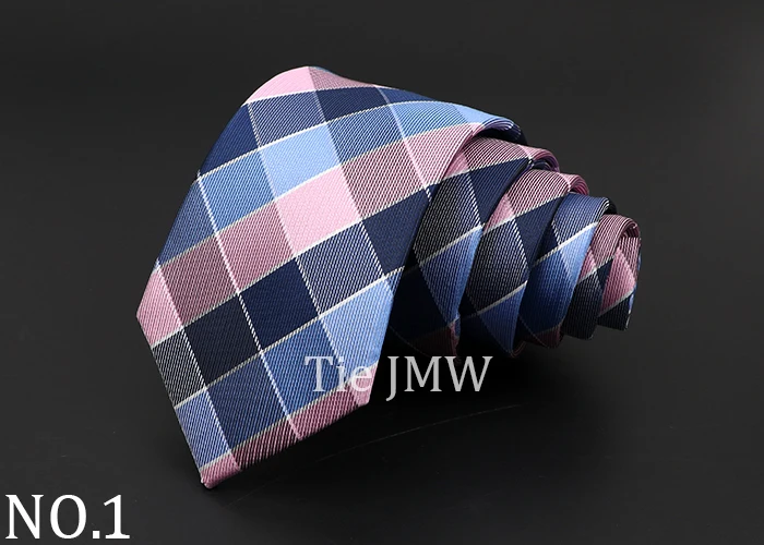 Casual 7cm Plaid Ties For Men Skinny Red Blue Tie Fashion Polyester Strip Necktie Business Slim Shirt Accessories Gift Cravate
