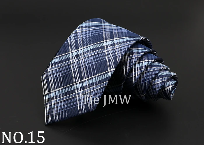 Casual 7cm Plaid Ties For Men Skinny Red Blue Tie Fashion Polyester Strip Necktie Business Slim Shirt Accessories Gift Cravate