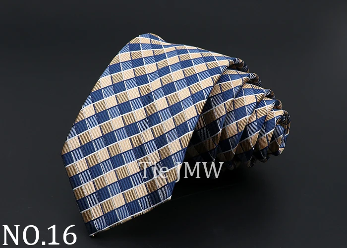 Casual 7cm Plaid Ties For Men Skinny Red Blue Tie Fashion Polyester Strip Necktie Business Slim Shirt Accessories Gift Cravate