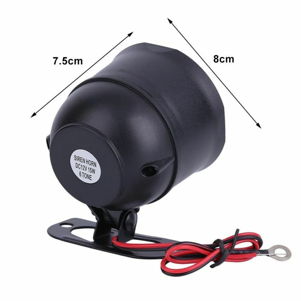 Universal 1-Way Car Alarm Vehicle System Protection Security System Keyless Entry Siren + 2 Remote Control Burglar Alarm