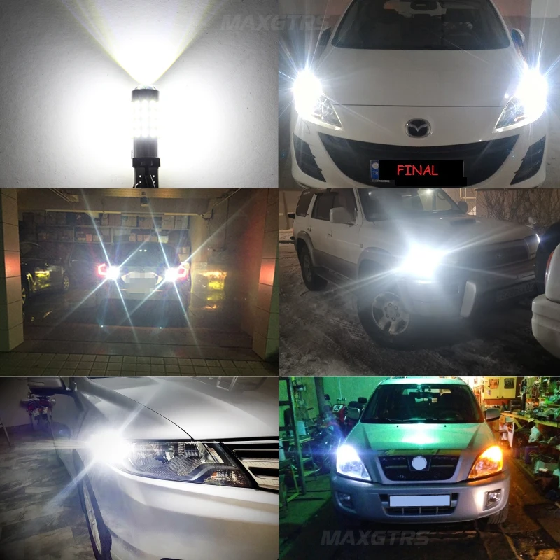2x High Power T10 194 920 912 921 168 LED Canbus Extreme Bright 54 SMD 4014 Chip Bulbs Car Parking Backup Reverse Wide Lights