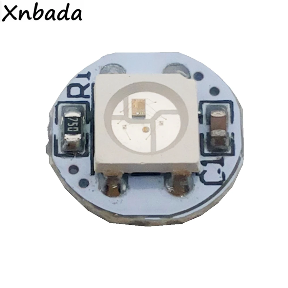 10-1000PCS WS2812B WS2812 4Pin RGB Led Chip 5050SMD WS2811 IC Black/White PCB With Heatsink DC5V