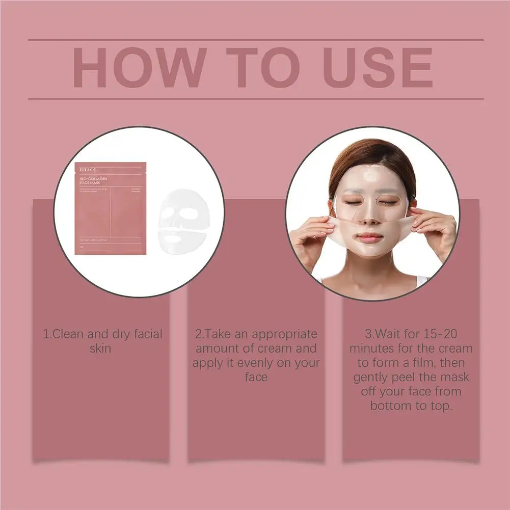 1-10pcs Bio Collagen Face Mask Deep Hydrating Overnight Mask Shrink Pores Moisturizing Refreshing Brightening Korean Skin Care