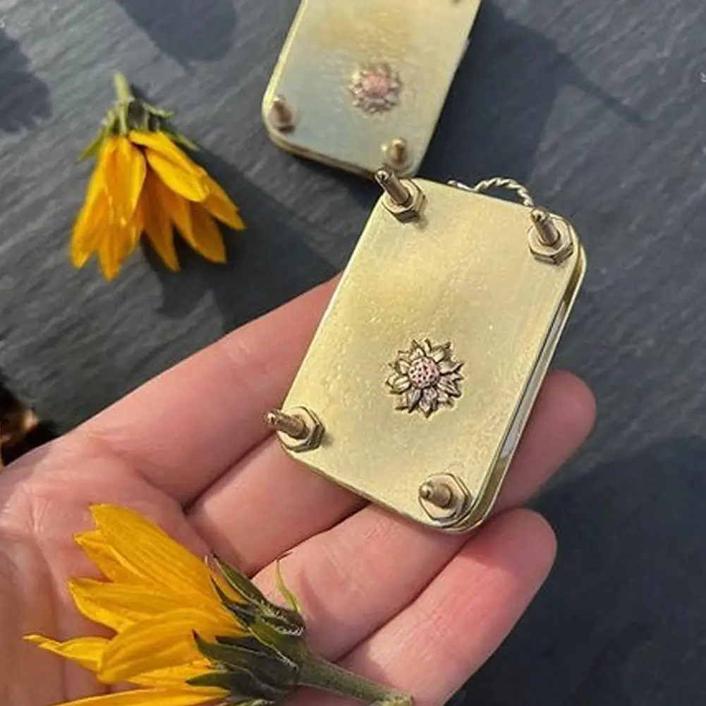 Mini Metal Micro Flower Press Kit Compact DIY Dried Flower Plant Press Preservation Tool for Scrapbooking Crafts Lover Gift
