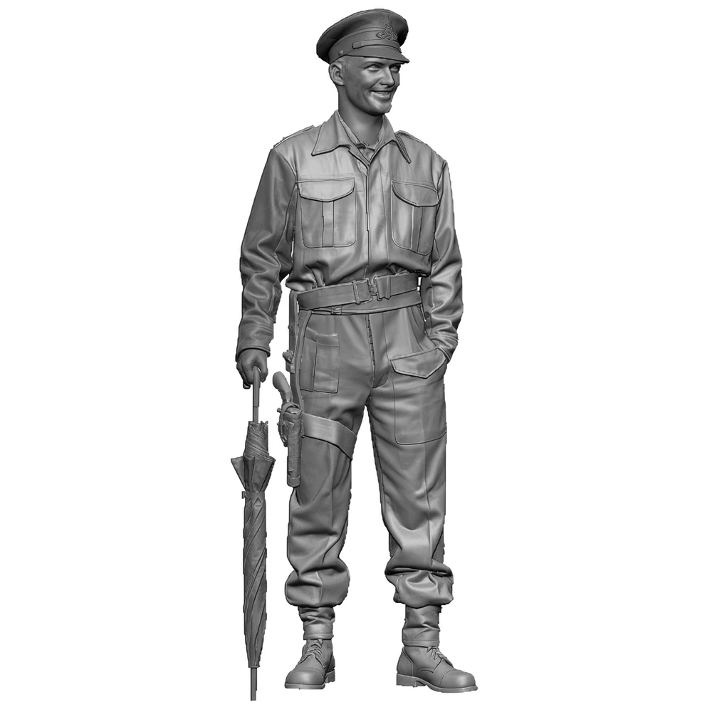 Resin Model figure soldier, GK, 1/35 British officer, Military theme, Unassembled and unpainted kit