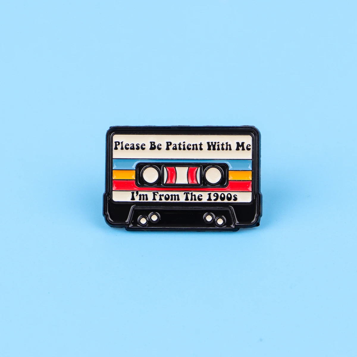 Retro 80s 90s Enamel Pins Vintage Cassette Tape Brooches Old School Lapel Pins for Backpacks Jewelry Gift For Friends