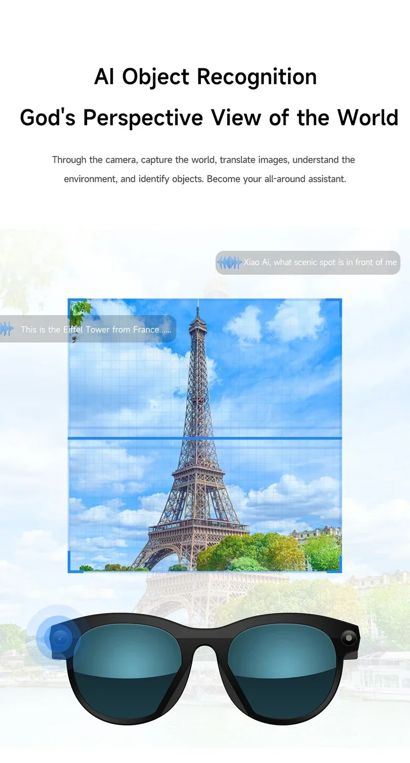 2026 Lenovo ChatGPT4.0 8KHD Smart AI Glasses Color Changing 1200MP Translate Camera Bluetooth Call Voice Assistant Music Control