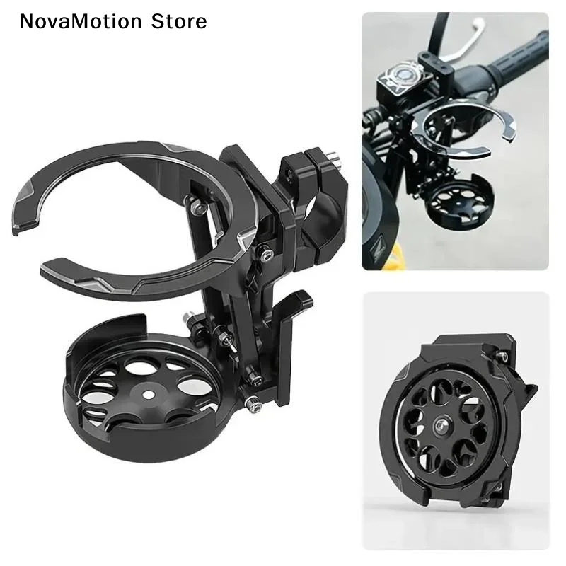 1Pcs Motorcycles Bottle Holder Water Cup Bracket Holder Accessories Foldable Turntable Motorcycle Cup Holder For Handlebar