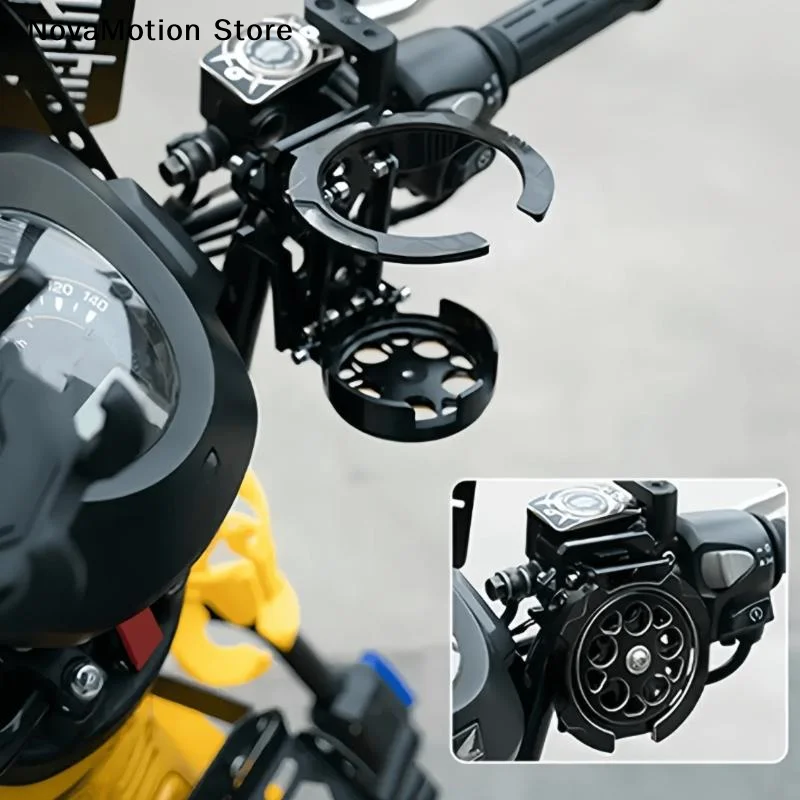 1Pcs Motorcycles Bottle Holder Water Cup Bracket Holder Accessories Foldable Turntable Motorcycle Cup Holder For Handlebar