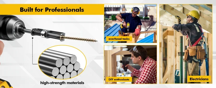 Spring Loaded Screw Holder Bit,Screw Gripper Tool Universal Anti-drop Screwdriver Bit Screws Retaining Holders Clamp Fixing Set