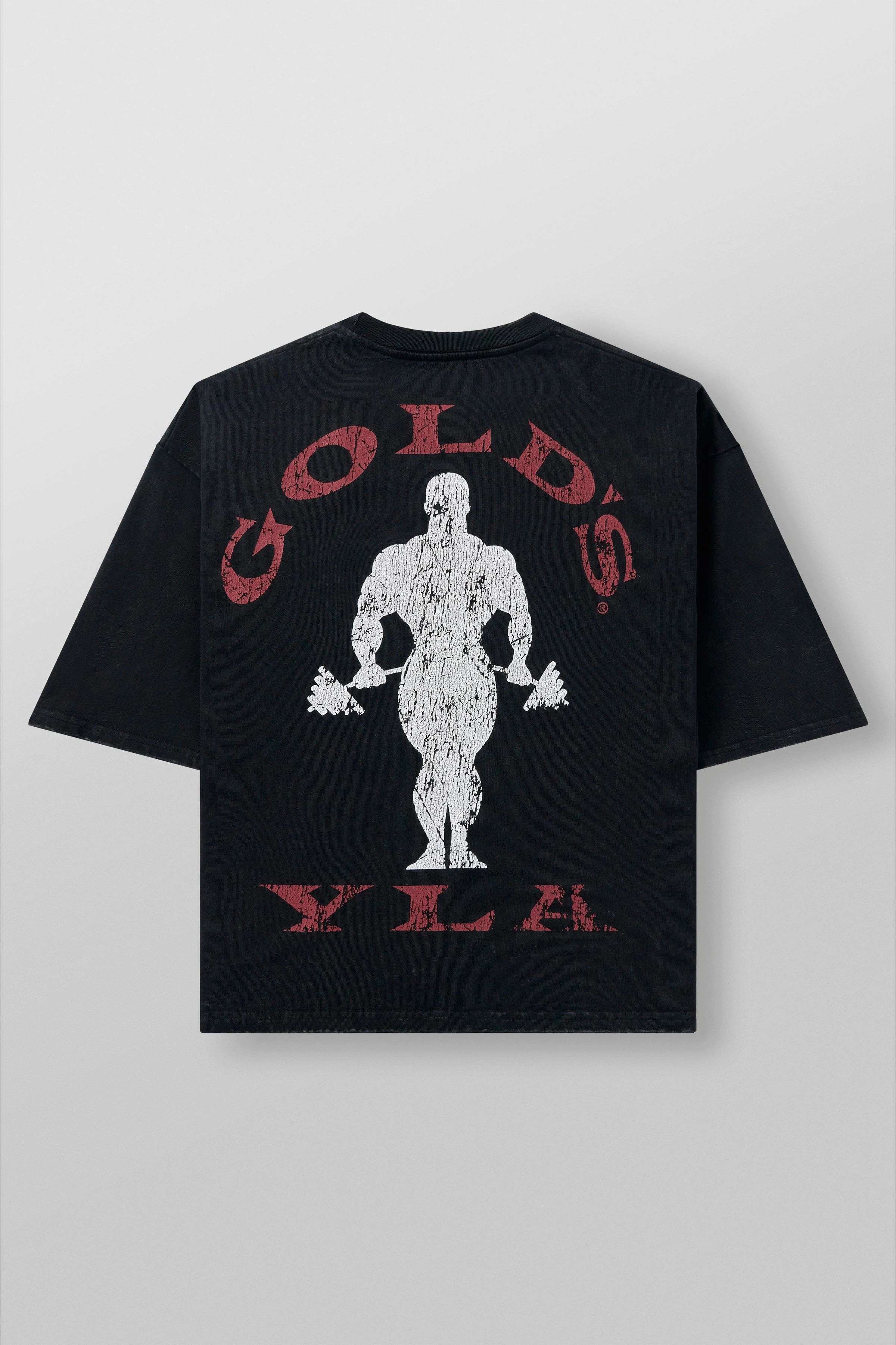 2026 Golds Gym New Age Tees Mens Large-sized Printed T-shirt - Suitable for Daily Workouts Can Be Worn By Both Men and Women