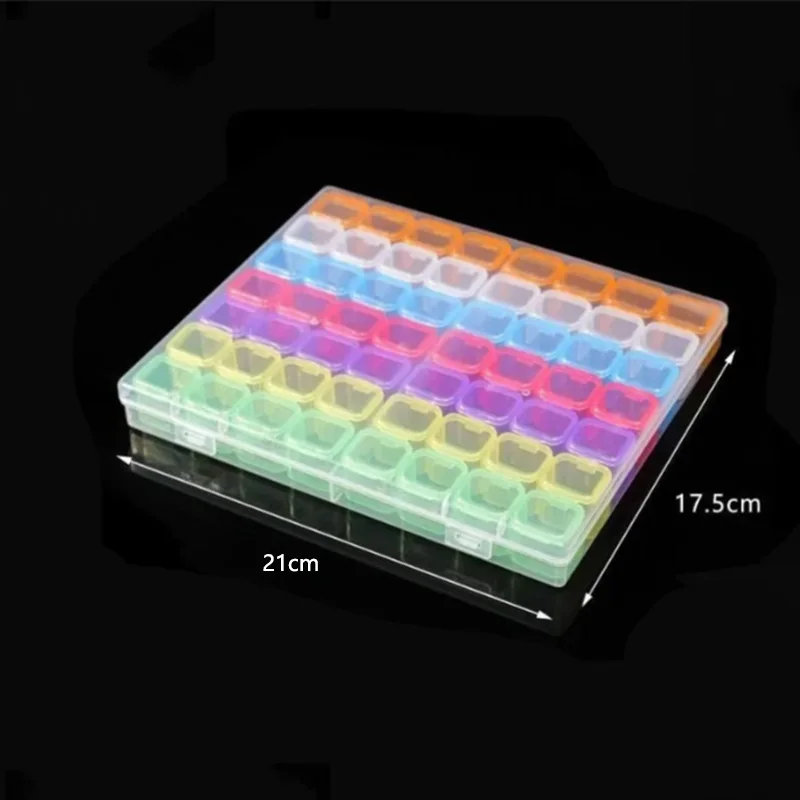 56/28Grid The Compact PP Storage Box Can Be Used To Store Beads Nail Tools and Empty Plastic Storage Containers