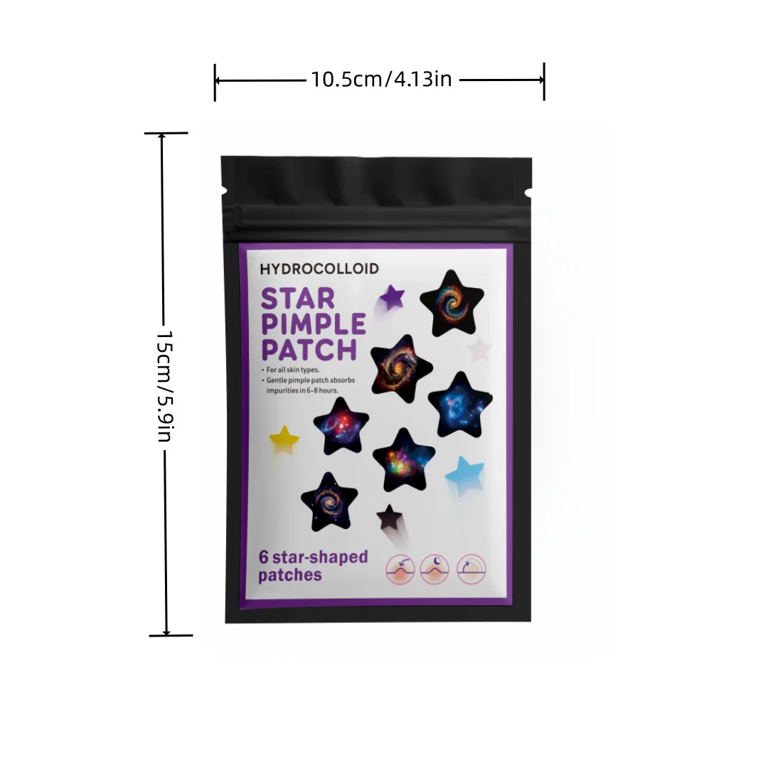 280/1120/1680pcs of multi-color star acne patches, facial acne patches, concealer acne patches, and pimples patches, ultra-thin