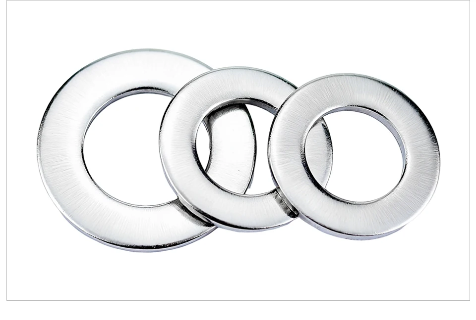304 Stainless Steel GB848 Small Plain Washers Metric Thin Flat Washers Shim M2 M2.5 M3 M4 M5 M6 M8 M10 M12 M14M16M18M20M24M27M30