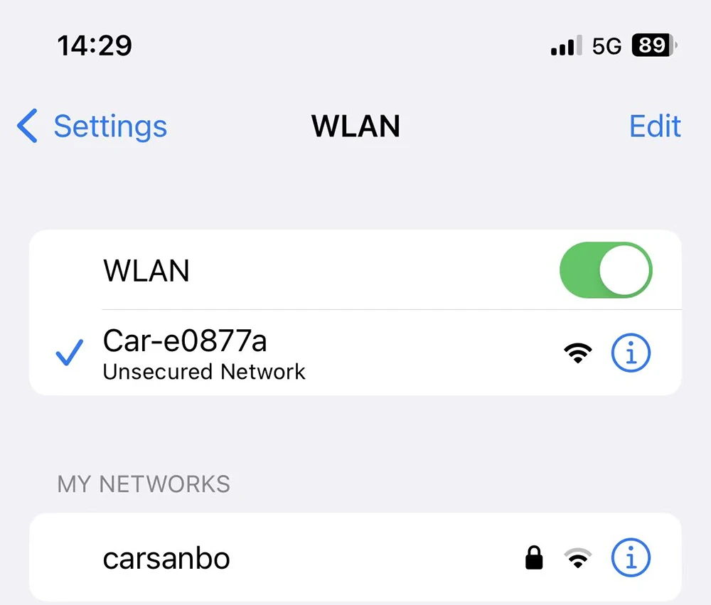 Carsanbo HD WIFI5 Night Vision Camera Car Wireless Waterproof Wifi Reversing Camera 5V USB/12V Support Android, IOS and Radio