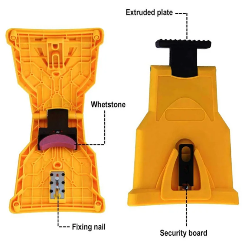Quality Chainsaw Teeth Sharpener Portable Sharpen Chain Saw Bar-Mount Fast Grinding Sharpening Chainsaw Chain Woodworking Tools