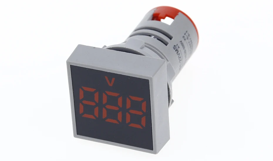 22MM 0-100A Digital Ammeter Current Meter/Voltage Meters Indicator Led Lamp Square Signal Light