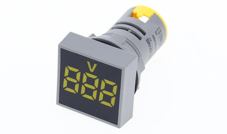 22MM 0-100A Digital Ammeter Current Meter/Voltage Meters Indicator Led Lamp Square Signal Light
