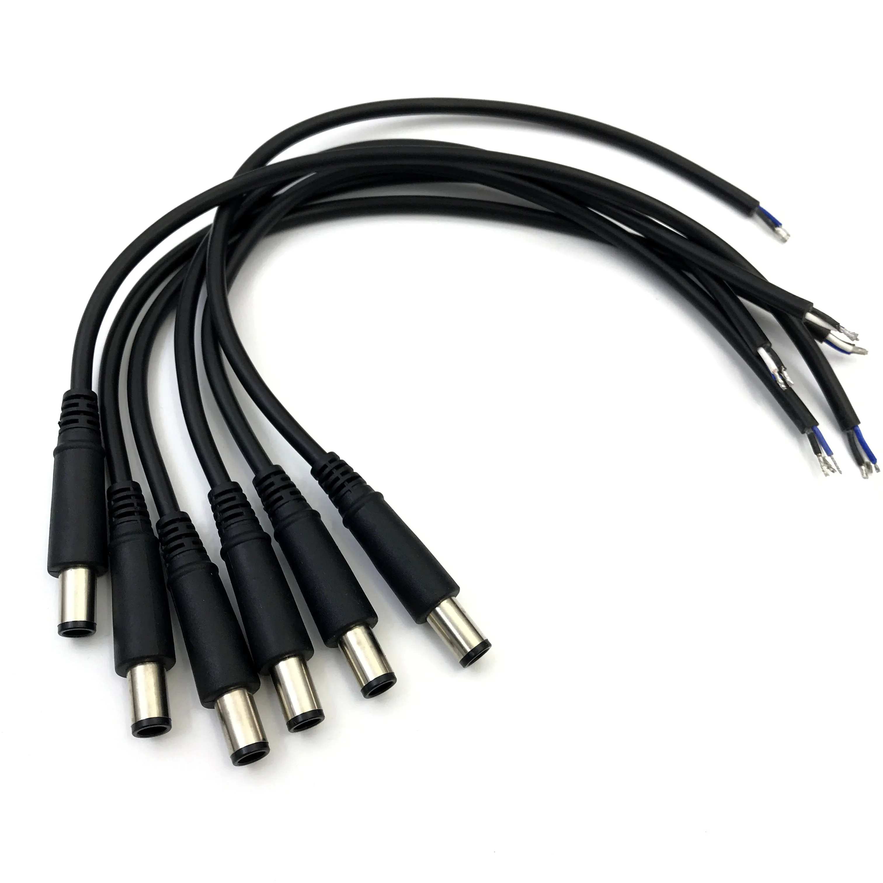 DC repair cable 7.4*5.0mm Power Plug Socket Connector with pin For hp /Dell 30cm For Notebook PC Charger 2pin 3pin 20Awg 18AWG