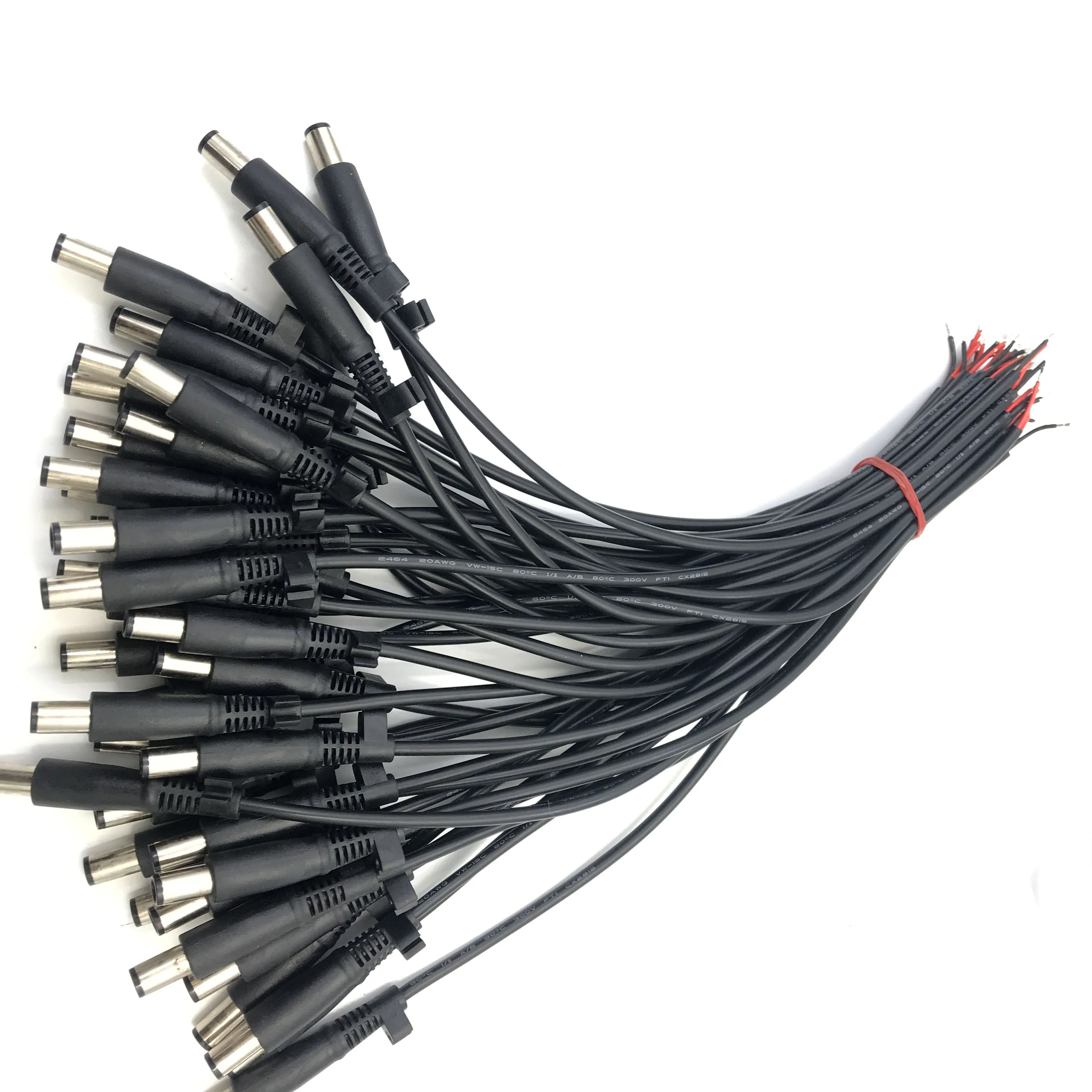 DC repair cable 7.4*5.0mm Power Plug Socket Connector with pin For hp /Dell 30cm For Notebook PC Charger 2pin 3pin 20Awg 18AWG